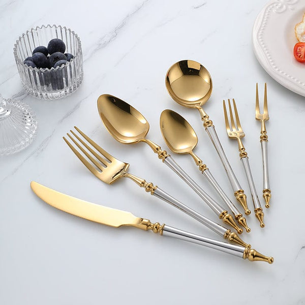 Noble Golden Cutlery Set
