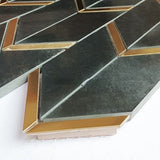 Arrow Black Mosaic Tiles