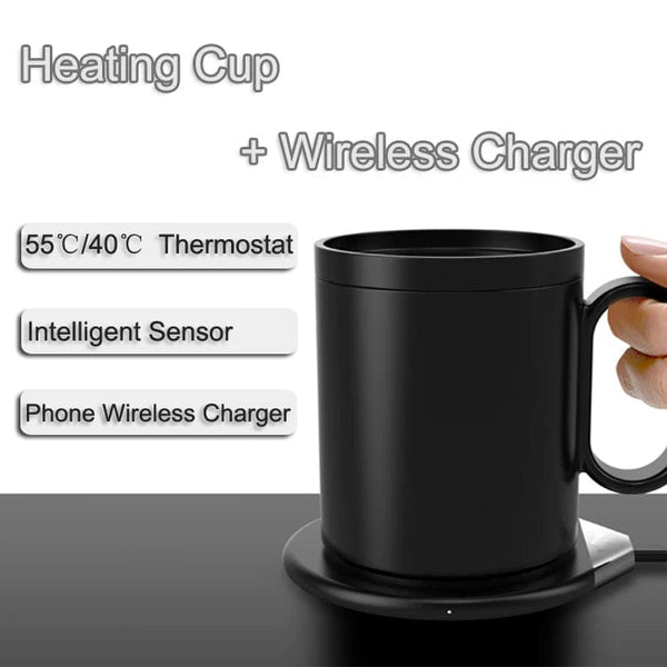 Hot Electric Mug (w/ wireless phone charging)