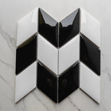 Black & White Zigzag Mosaic Tile