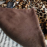 Fine Leopard Faux-Fur Blanket Throw