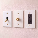 White with Brass