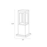 Nimbus Light Small dimensions (11.8" H x 4.3" W)