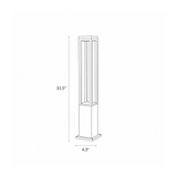 Nimbus Light Large dimensions (31.5" H x 4.3" W)