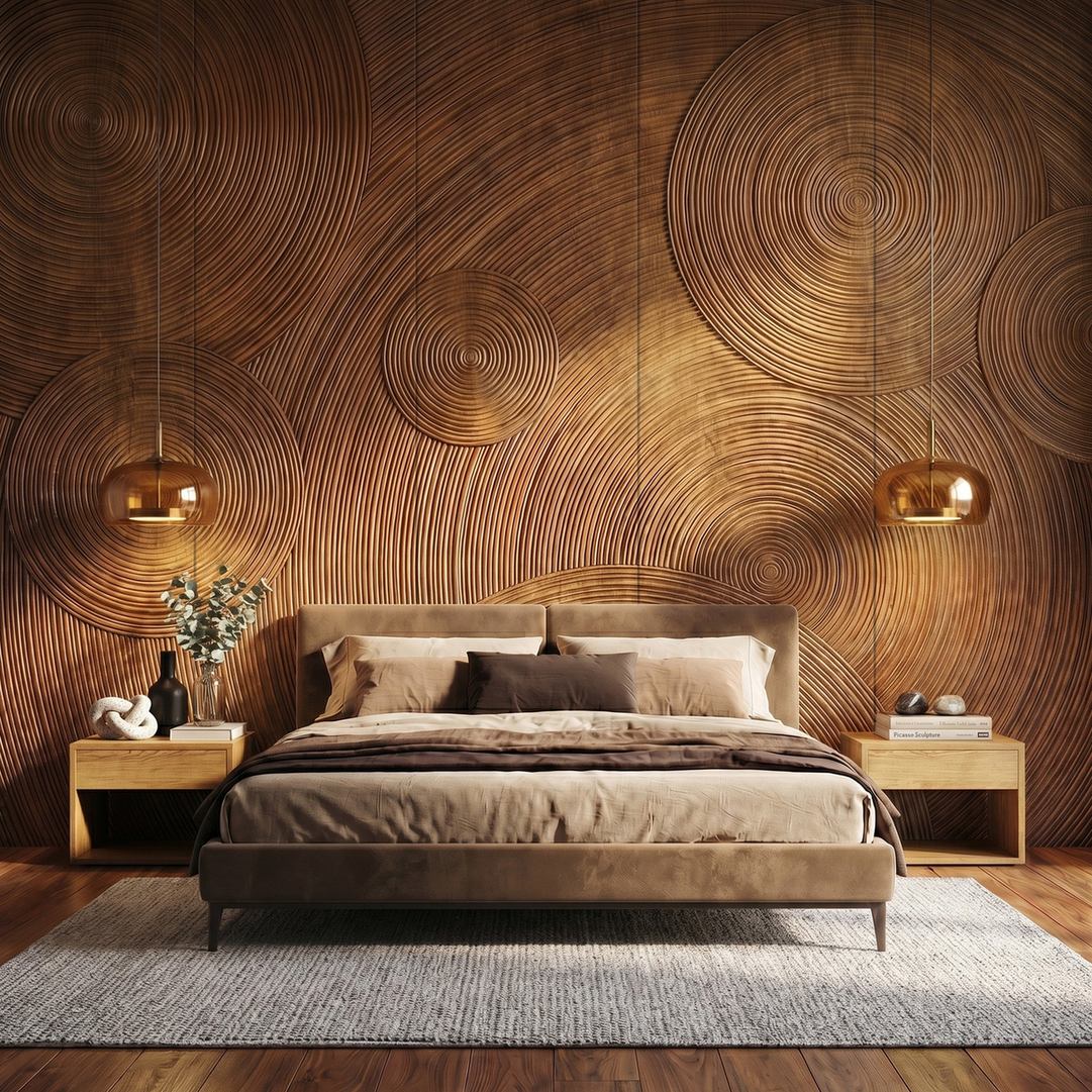 Orbital Ring Grooved Wall Panel — product image 1
