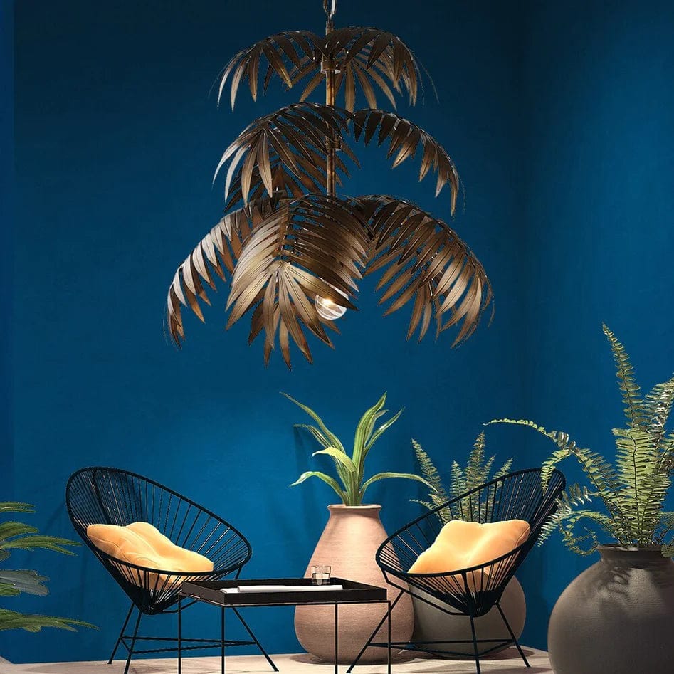 Palmae Leaf Chandelier — lifestyle