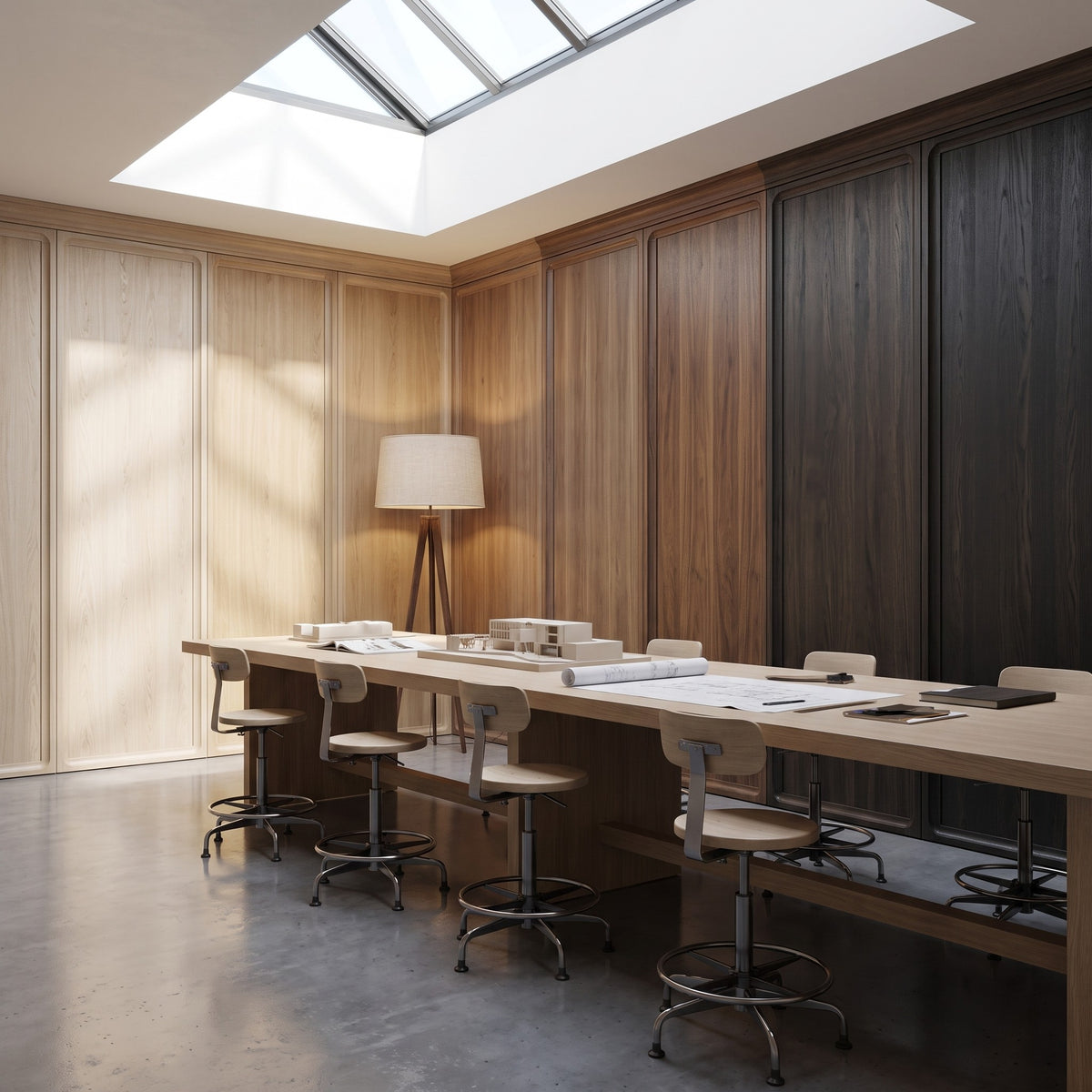 Plano Flat Veneer Wall & Ceiling Panel System — lifestyle
