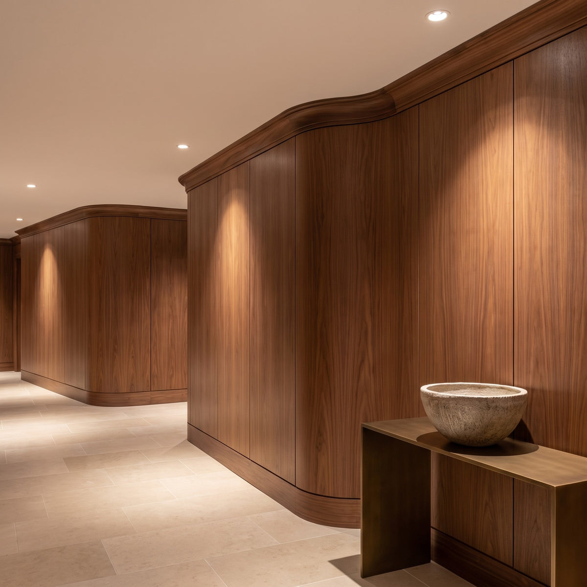 Plano Flat Veneer Wall & Ceiling Panel System — lifestyle