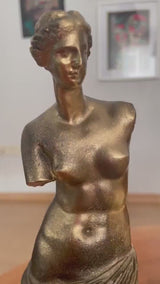 Gold And Black Aphrodite Sculpture