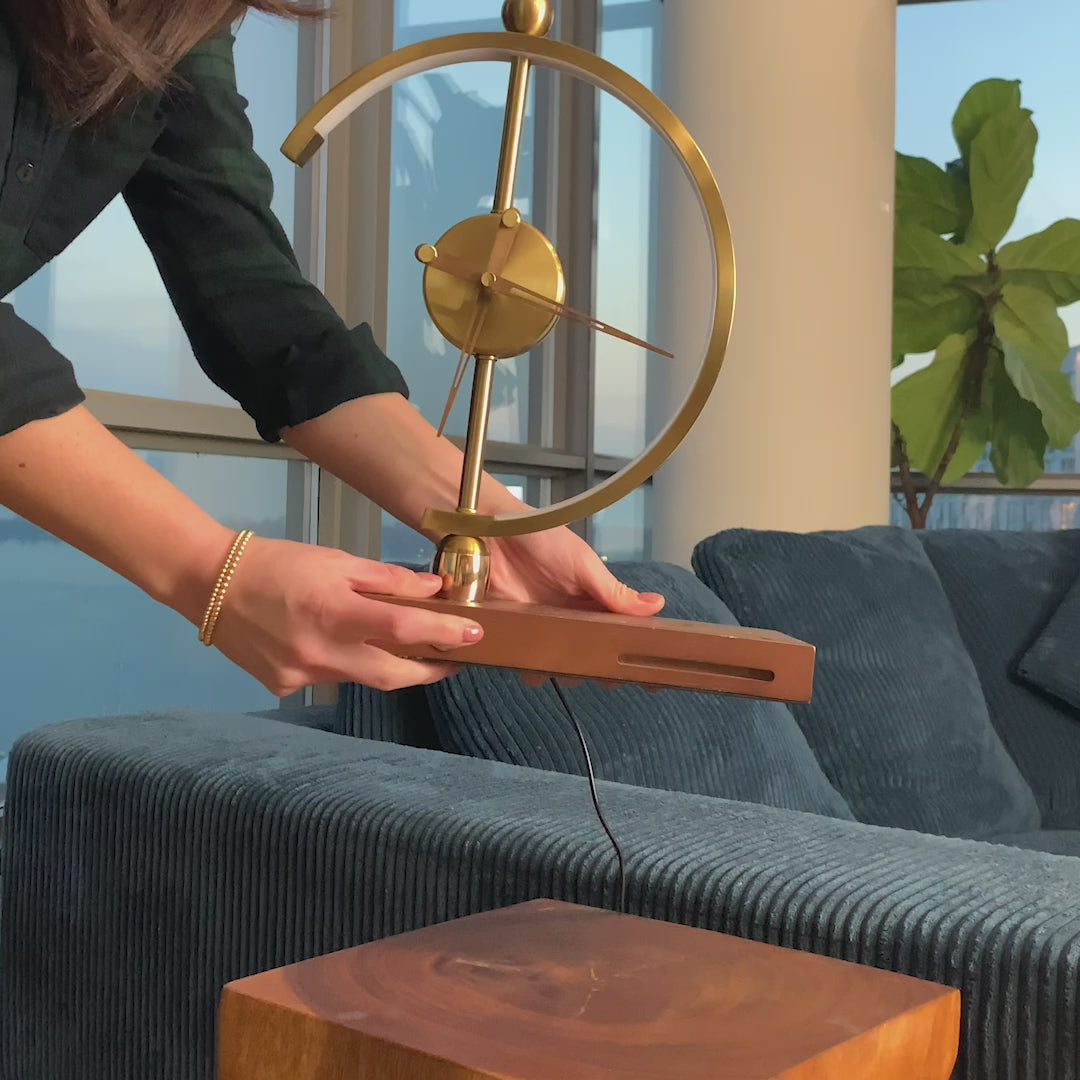 Khonsu Clock Lamp (Wireless Charging) — lifestyle