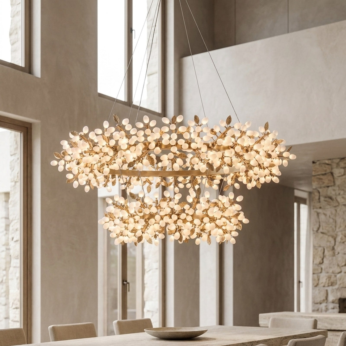 Marinae Two-Tier Chandelier — lifestyle