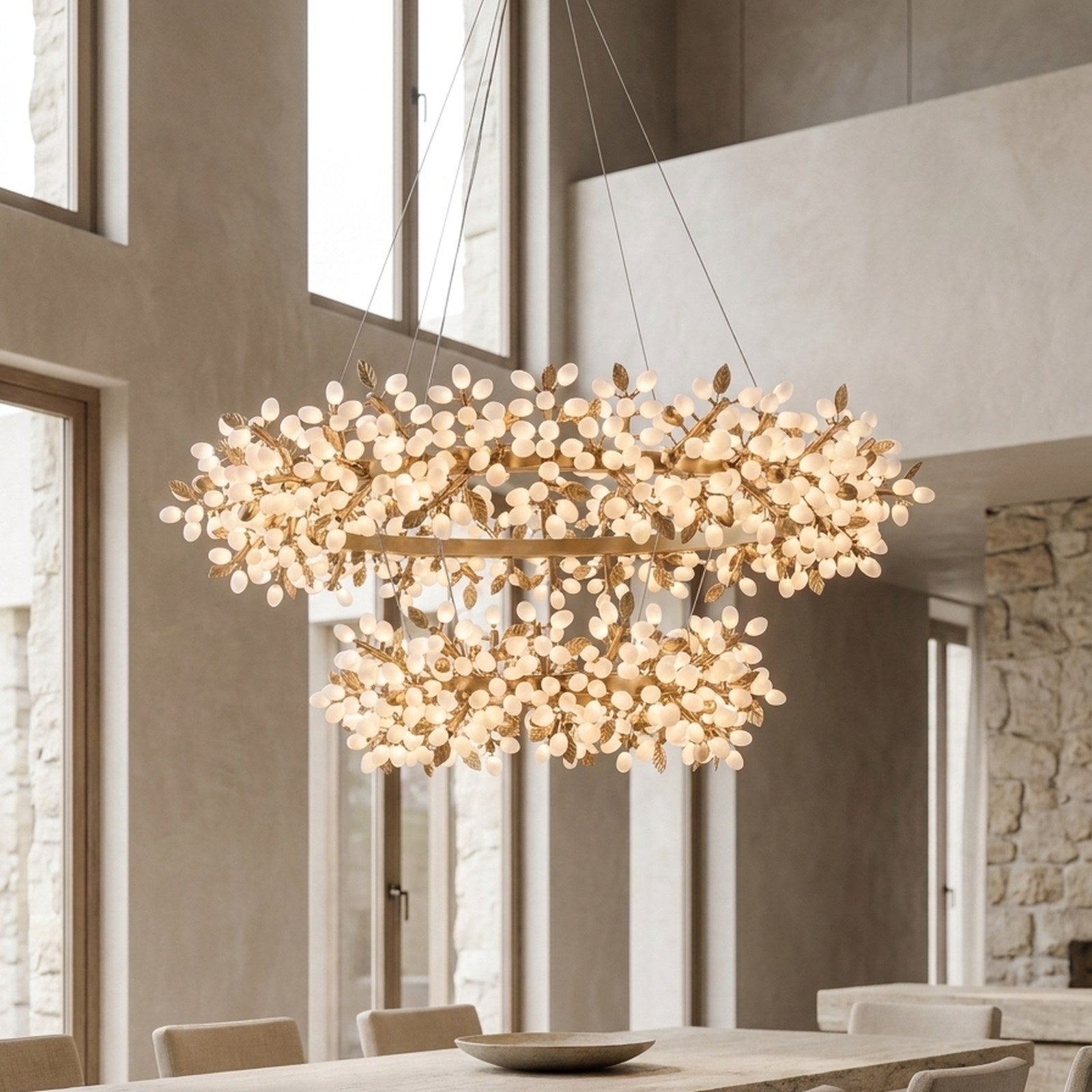 Marinae Two-Tier Chandelier — dining room