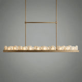 Relic Stone Rectangular Chandelier — 60" model
