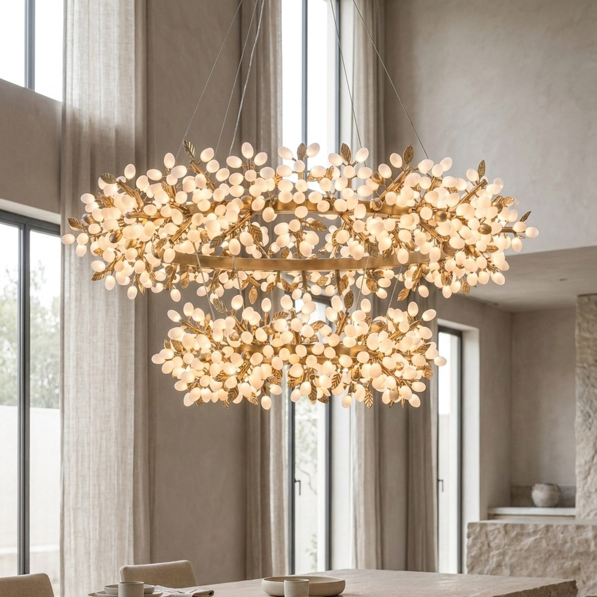 Marinae Two-Tier Chandelier — lifestyle
