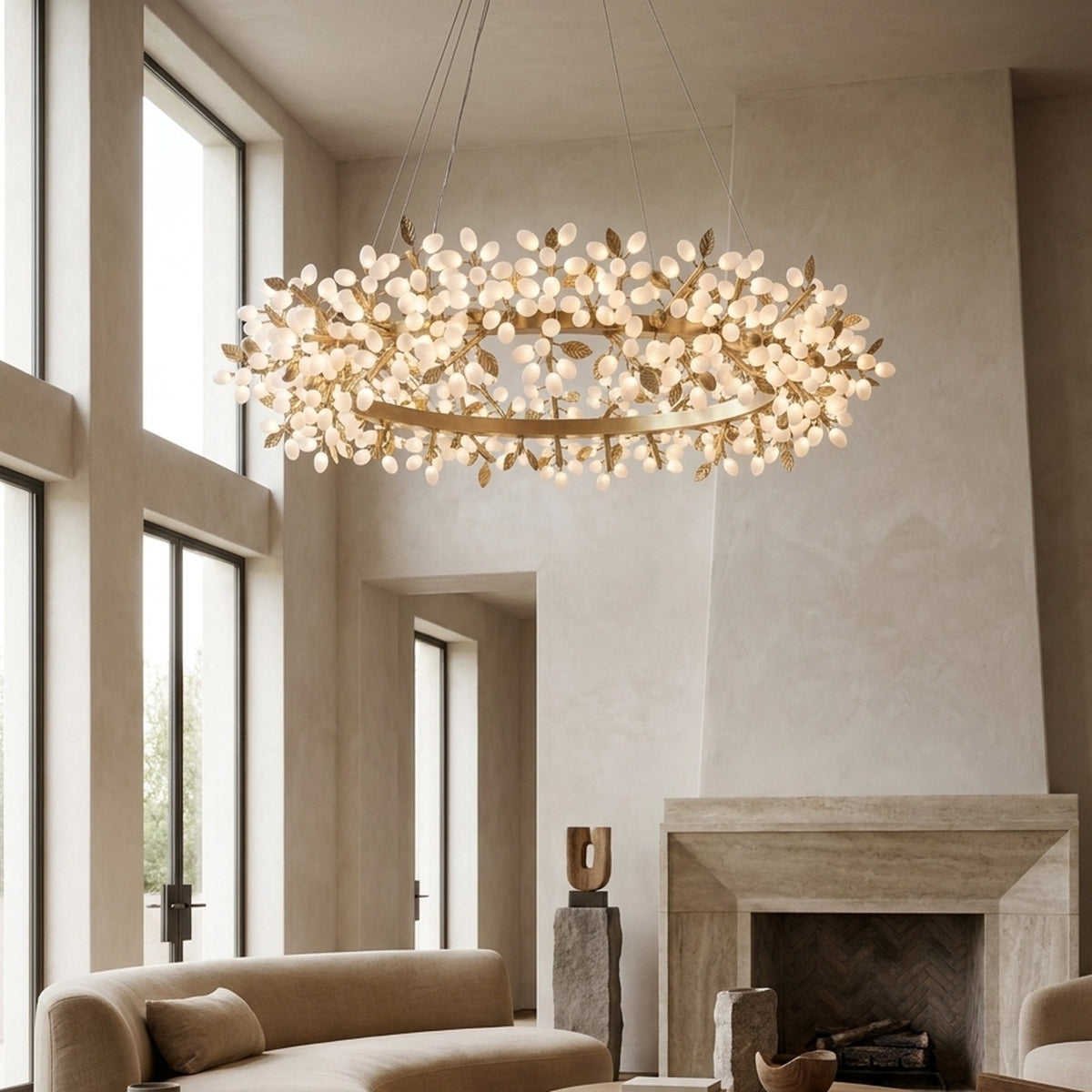 Marinae Round Chandelier — lifestyle