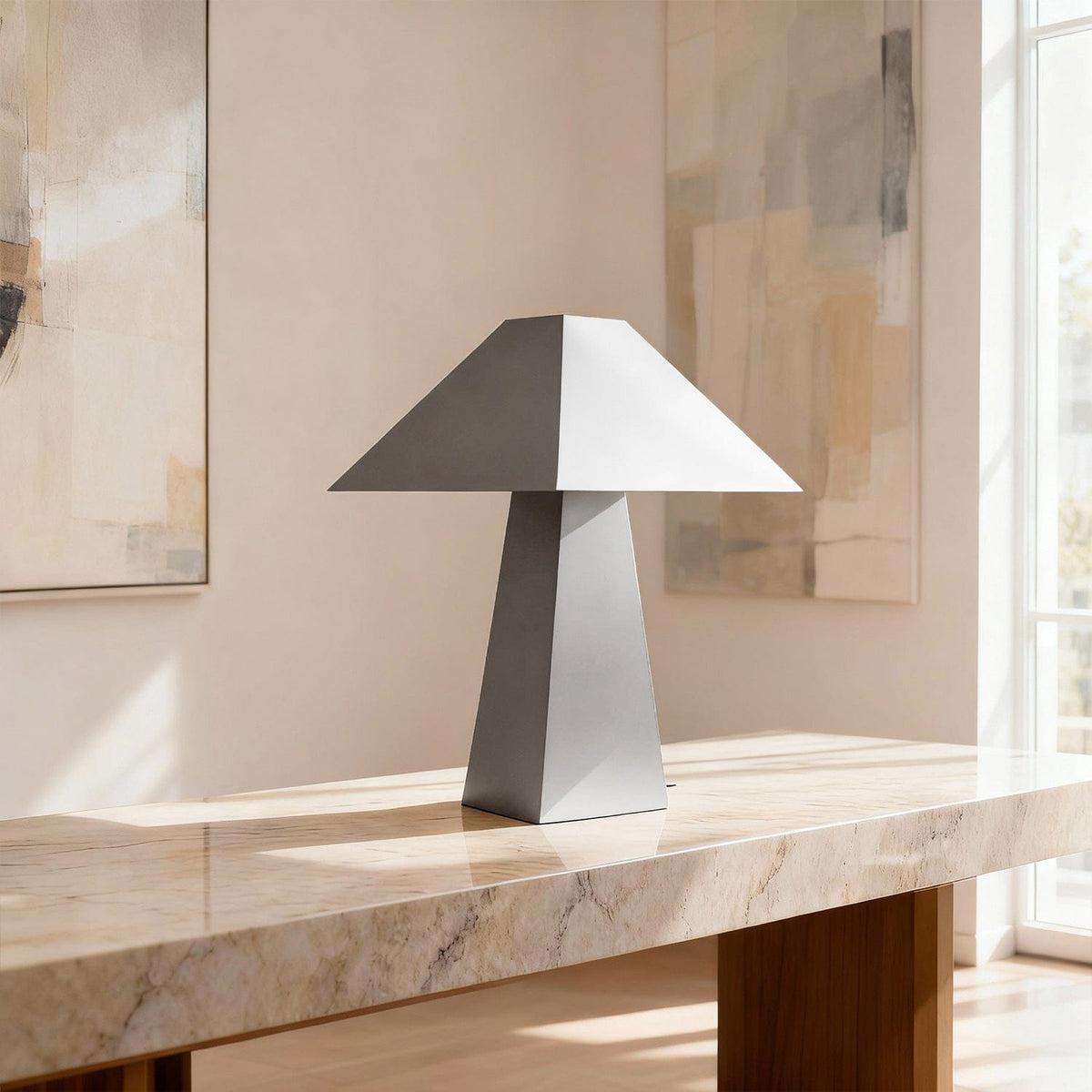 Pyramid Table Lamp — lifestyle