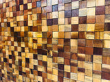 Rubiks Wood Mosaic Wall Panel — product image 5