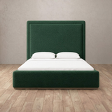Boucle Forest Green — Full Height Headboard