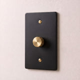 Night Black with Brass::1 Gang