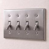 Stainless Steel::4 Gang