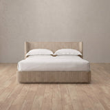Linen Blend Espresso — Solid Wood
