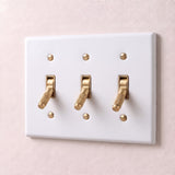 White with Brass::3 Gang
