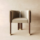 Suede Restaurant Lounge Dining Chair