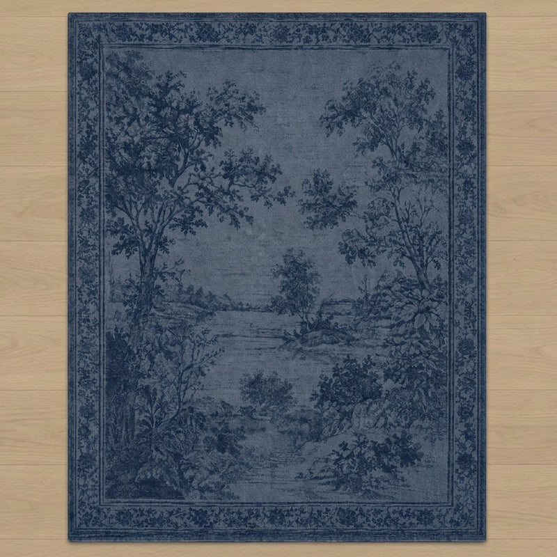 The Mirelle Rug — Navy Blue