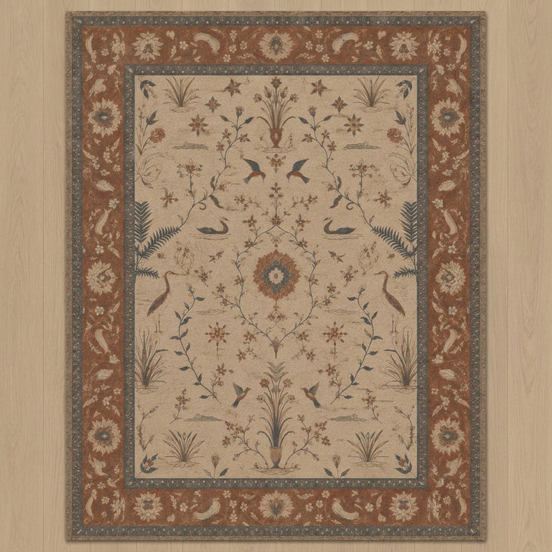 The Vienna Rug — Rust/Navy