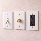 White with Brass