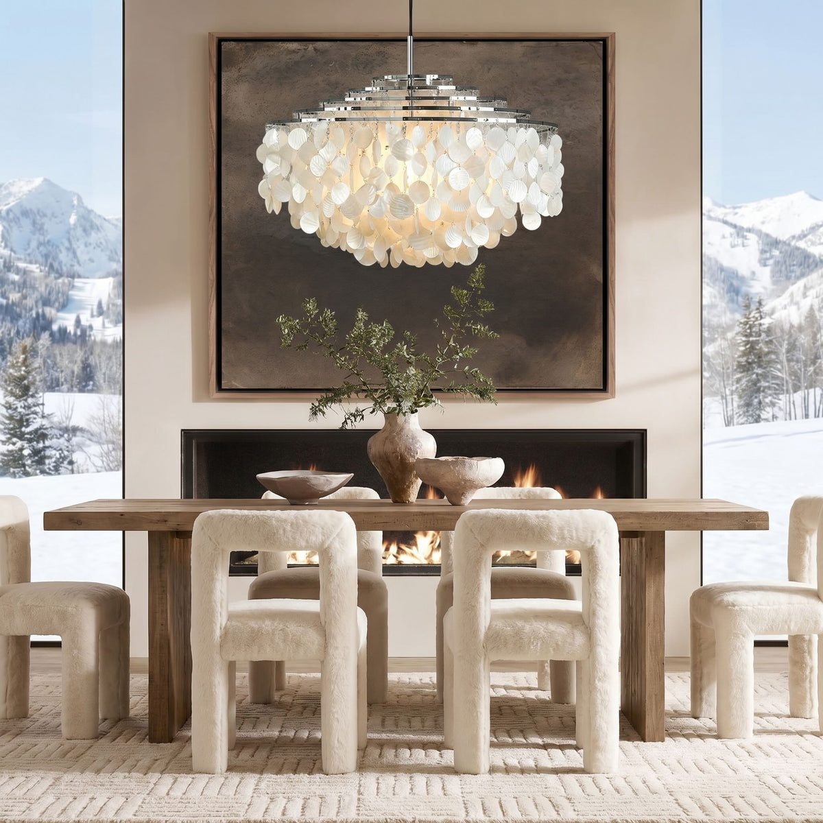 Miro Sheepskin Dining Chair — lifestyle