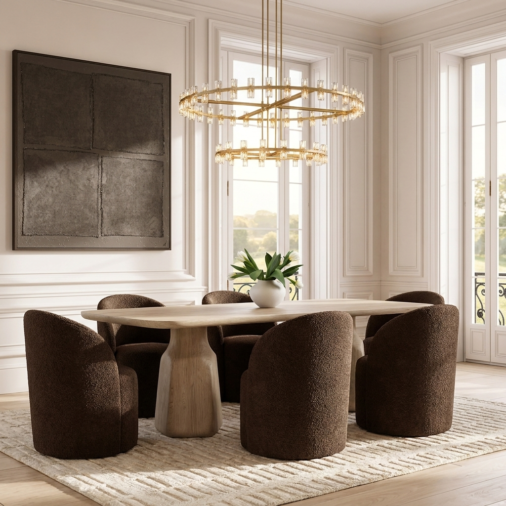 Curved Back Dining Armchair — lifestyle