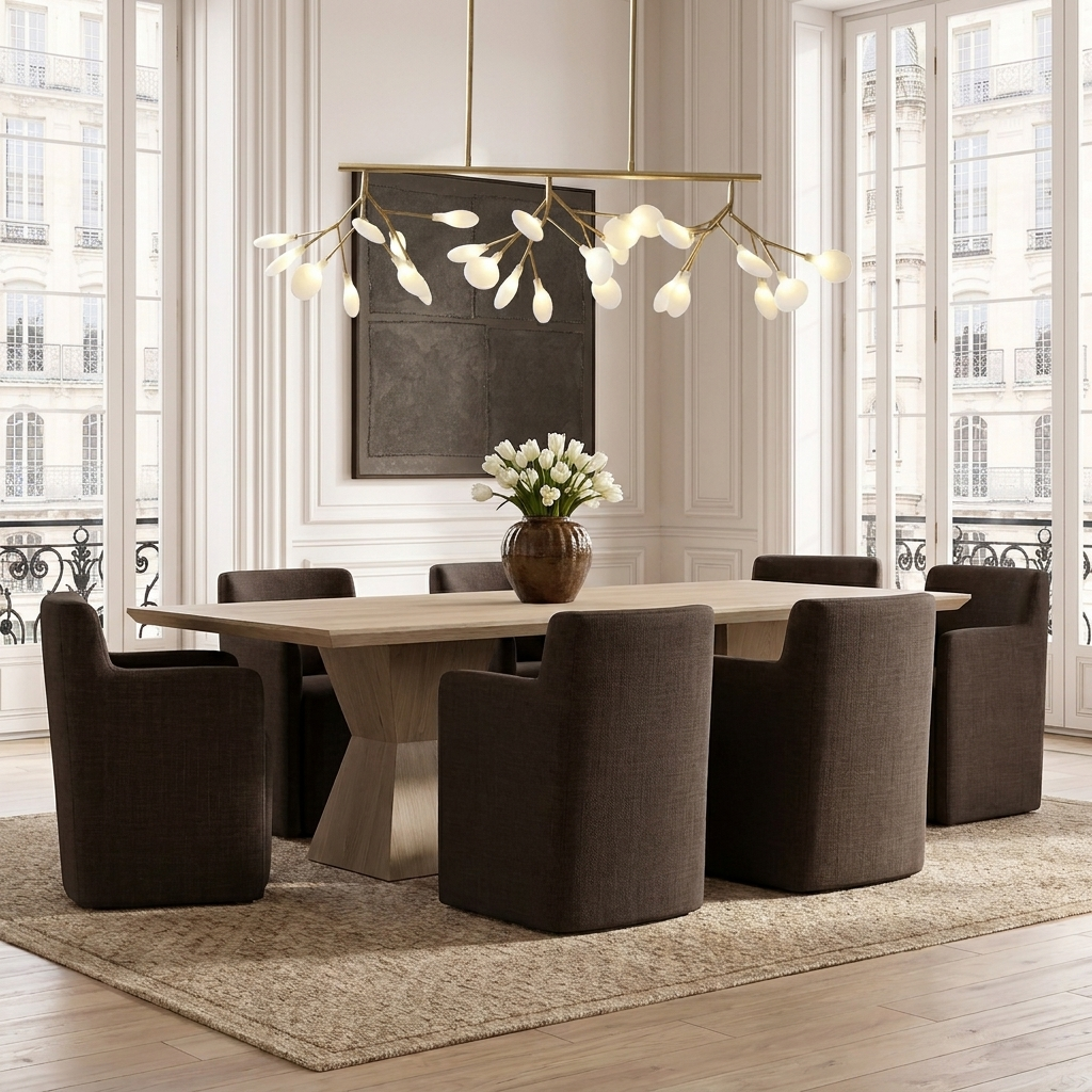 Upholstered Signature Dining Armchair — lifestyle