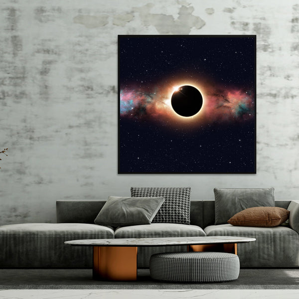 Solar Eclipse Stretched Canvas
