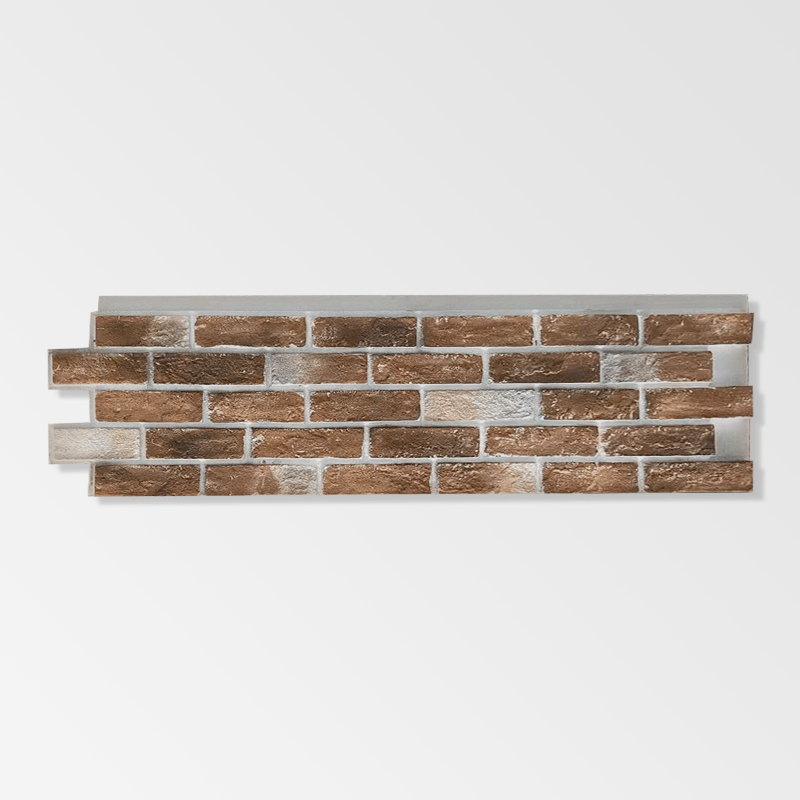 Faux Brown Brick Wall Panel
