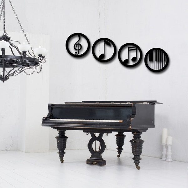 Music Orchestra Metal Wall Art (4 Pieces)