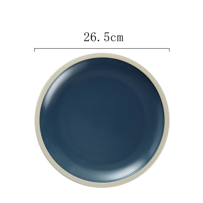 Plain Plate Dinnerware Set (12 total plates)