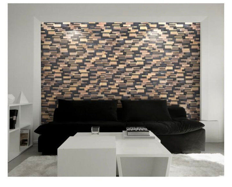 Rio Wood Wall Panel - Wood/Lava (Set of 4 or 12)