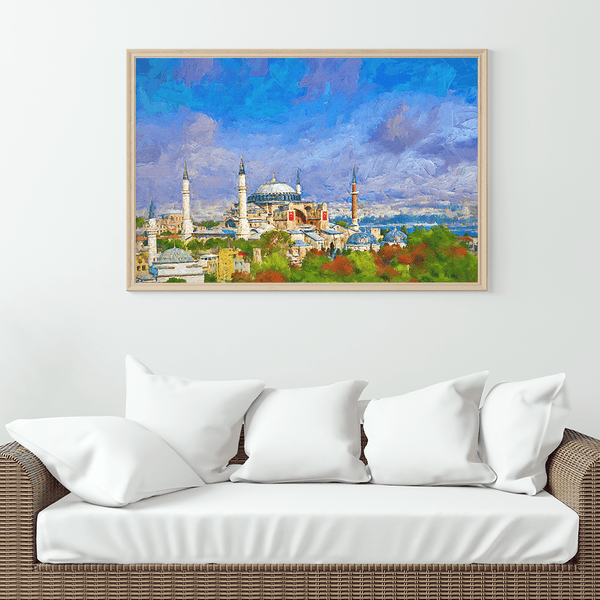 Ottoman Mosque Art Islamic Stretched Canvas