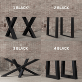 Black Walnut Solid Wooden Multi-Slab Epoxy Table