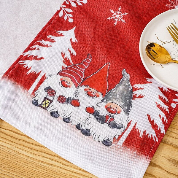 Snowy Gnome Table Runner
