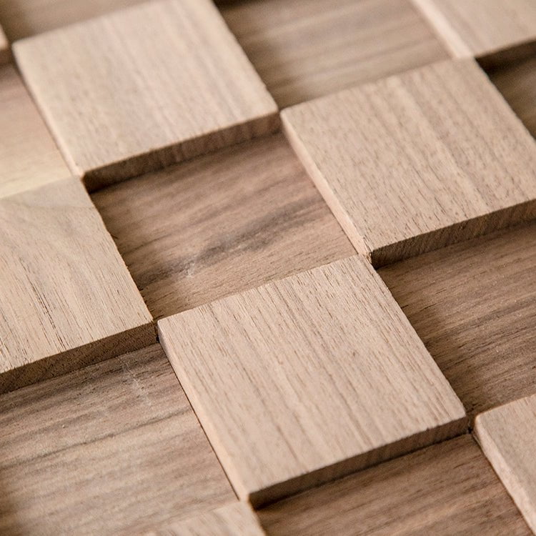 Quadri Wood Mosaic Wall Panel — lifestyle