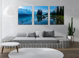Wonderful Lake Mountain Stretched Canvas