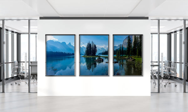 Wonderful Lake Mountain Stretched Canvas