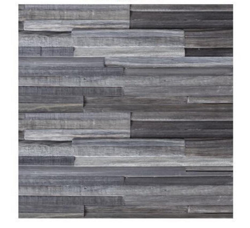 Heku 3D Wood Wall Panel - Grey Tone (Set of 4 or 12)