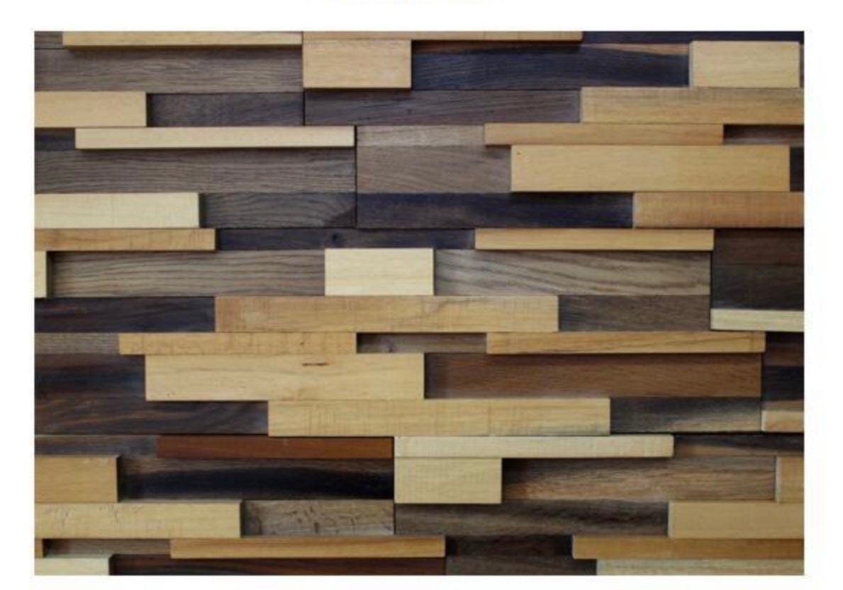 Ayumi 3D Wood Wall Panel - Oak/Birch (Set of 4 or 12) – Articture