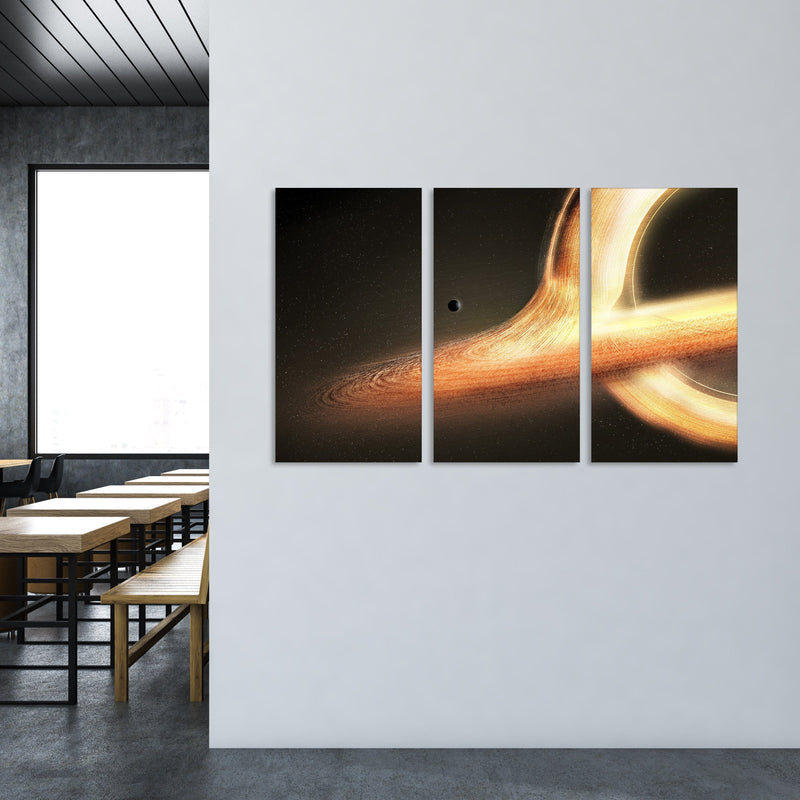 Black Hole Stretched Canvas