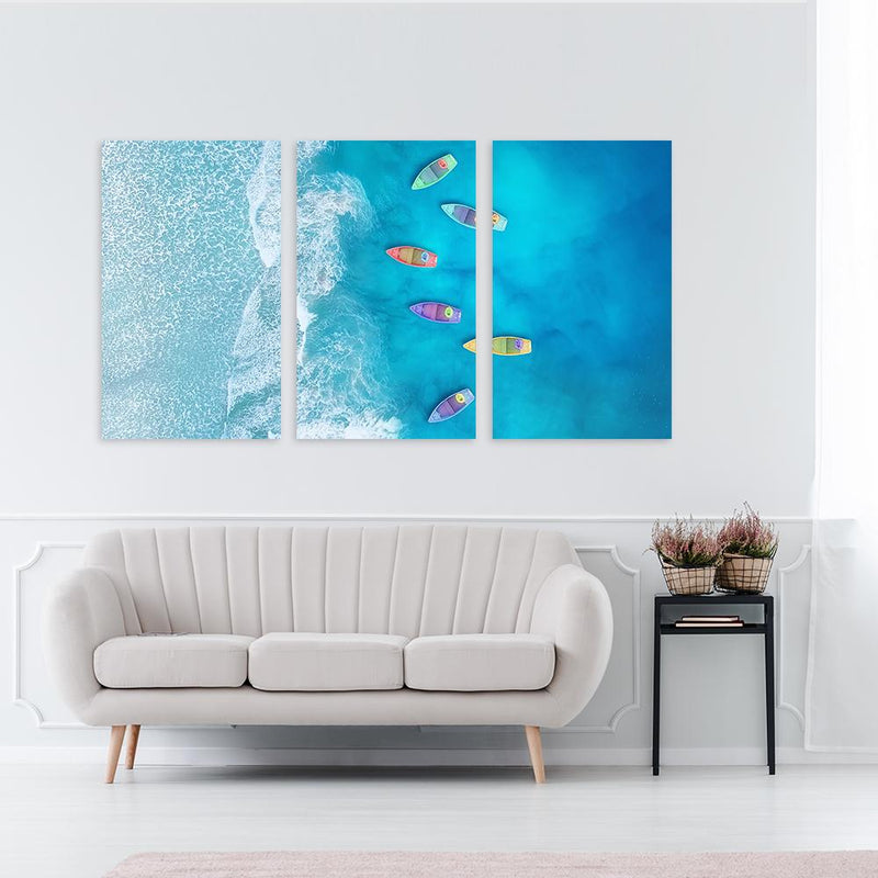 Boats Hanging Stretched Canvas