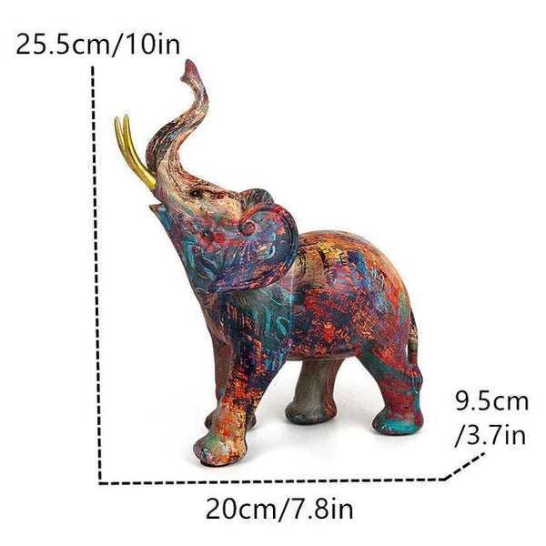 アート・デザイン・音楽 ELEPHANT BRAND HIRATA KAZUHISA Decorated Indian Elephant with Flower Pattern Hindu Floral Wall