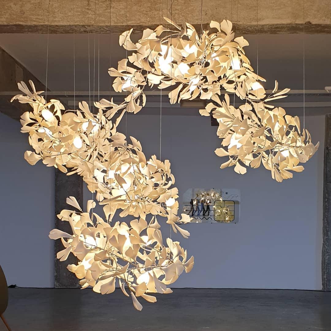 Pamela Tall Chandelier — lifestyle
